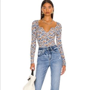 Ciara printed layering top Free People